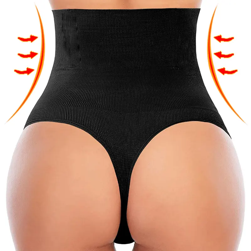 Bragas adelgazantes para mujer, moldeador de cuerpo, Tanga de cintura alta, Control del vientre, Tanga, entrenador de cintura, bragas moldeadoras