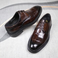 Chaussures Derby en cuir gaufré crocodile de haute qualité pour hommes, semelle épaisse, chaussures de cérémonie pour mariage, chaussures de bureau