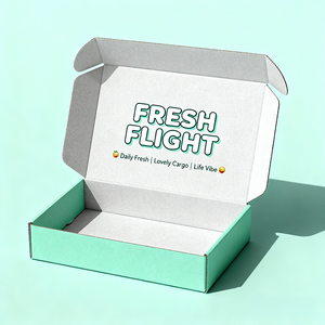 Thân Thiện Với Môi Máy Bay Bao Bì Có Thể Gập Lại Hộp Giấy Đầy Màu Sắc Gấp Đầy Màu Sắc Bưu Phẩm Matt Cán Dập Nổi Dập UV Lớp Phủ - Product Image 3