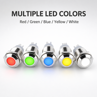 Signal lumineux LED étanche pour voitures, 5 pièces, bornes de vis, indicateur de voiture, 16MM 12V 24V 220V
