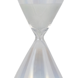 Scultura moderna a forma di clessidra iridescente, decorazione per la casa, soggiorno, camera da letto, ufficio, elegante elemento decorativo. - Product Image 4