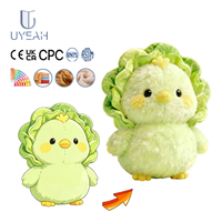 Jouet en peluche poulet mignon personnalisé UYEAH CE EN71 CPC ASTM, animal en peluche sur mesure, jouet en peluche en coton, poussin, oiseau, cadeaux pour enfants