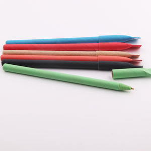 <span class=keywords><strong>ปากกา</strong></span>กระดาษคราฟท์ส่วนบุคคลส่งเสริมการขายโลโก้ที่กำหนดเองเป็นมิตรกับสิ่งแวดล้อมปากกาคู่กระดาษรีไซเคิลปากกา - Product Image 4