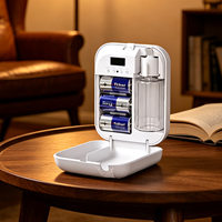 Diffuseur d'ambiance automatique personnalisé à piles 100-300 CBM PP 38 dBa, machine à parfum murale plate pour salle de bain et chambre à coucher, fournisseur