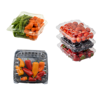 Boîte d'emballage en plastique transparent pour légumes frais, pour la laitue, le chou frisé, les concombres, les épinards, les choux de Bruxelles, les tomates, les poivrons, les herbes