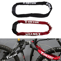 Nouvelle Image Longue Chaîne De Sécurité 5 Mot De Passe Code Serrure Pour Vélo Anti-vol En Acier Moto Serrure Vélo Électrique Vélo Accessoires