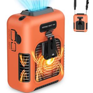 Ventilateur intelligent Socool Fan avec batterie de 8000 mAh, ventilateur portable rechargeable à clipser à la ceinture, ventilateur sans lame manuel à 3 vitesses pour l'extérieur - Product Image 6