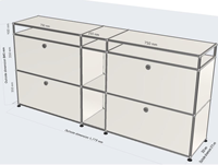 Luxuriöser Modularer Edelstahl-Wohnzimmerschrank Moderne Multikombinations-Heimbar & Esszimmer-Villa Büro-Aufbewahrungsmöbel