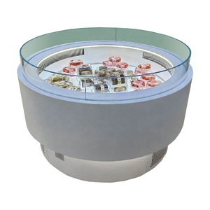 Vitrine réfrigérée à air pour boulangerie, 1 porte, avec mode de refroidissement par ventilateur à dégivrage automatique pour l'exposition de gâteaux au chocolat - Product Image 3