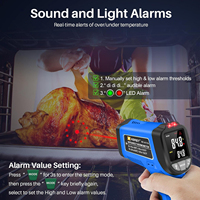 XEAST XE-817H thermomètre infrarouge multifonction température de Surface de type K 2-1 cuisson four à Pizza gril test Laser plastique