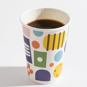 Custom <b>Printed</b> Biodegradable Paper Double Wall Hot <b>Coffee</b> Cups Customized Raw Material Paper Cups Fan with Lids - Product Image 5