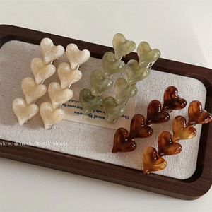 Kinling OEM Thiết kế trang trí dễ thương xách tay nhựa kem tốt hình trái tim Alligator tóc <span class=keywords><strong>Clip</strong></span> - Product Image 1