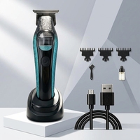 Tondeuse de précision pour salon YX-0019, 7500 tr/min, lame en acier, station de charge, outil de gravure pour barbier, vente en gros usine