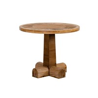 Table à thé en bois de style Wabi Sabi, table ronde créative, table basse en bois massif pour salon, tables d'appoint