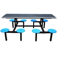 Mobilier de restaurant moderne très brillant Chaise de table à manger pour cantine scolaire en acier inoxydable pour l'usage de la cantine du personnel