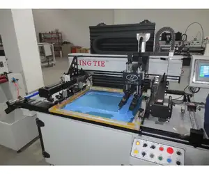 Máquina de impresión de pantalla automática, rollo para rollo de etiquetas de ropa