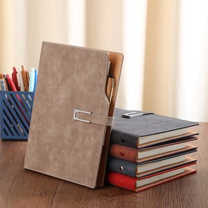 Cuaderno de Negocios Personalizado A5 con Tapa Dura de Cuero, Sublimable, Set de Regalo Empresarial con Bolígrafo - Product Image 3