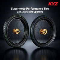 Kit de roues à rail coulissant en aluminium CNC KYZ 17 pouces, pneus multicolores anodisés, chambre à air, nouveau, montage direct pour moto électrique tout-terrain Ultra Bee