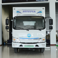 Foton fourgon de transport électrique pur EV de 3.5 à 5 tonnes de fabrication chinoise avec une autonomie de 350km, une batterie CATL de 100,4 kWh, un moteur de 142kW, une boîte fermée