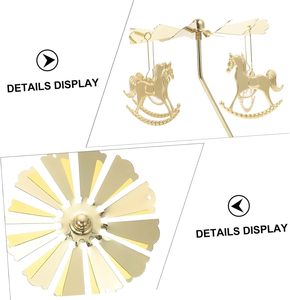 Offre Spéciale : Porte-bougie Rotatif Doré et Argenté pour Décoration d'Intérieur - Product Image 5