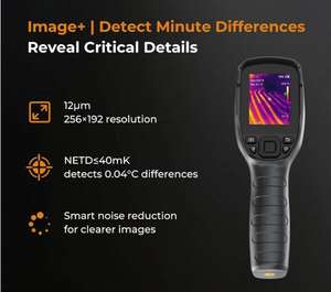 Caméra <span class=keywords><strong>thermique</strong></span> 256x192 résolution IR, <span class=keywords><strong>détecteur</strong></span> de fuites thermiques portable, sensibilité <40mK, 25Hz, inspection CVC domestique, sans couleur - Product Image 5