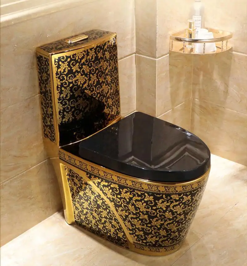 New Design Gold Luxury Ceramic Bathroom Toilet