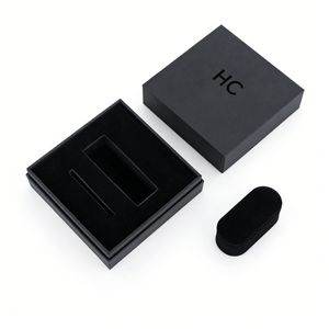 กล่องใส่นาฬิกาสุดหรูสองช่อง วัสดุหนังเทียม กล่องโชว์เครื่องประดับ กล่องใส่นาฬิกาบุผ้ากำมะหยี่ ปั๊มฟอยล์โลโก้ตามสั่ง ราคาโรงงาน - Product Image 4