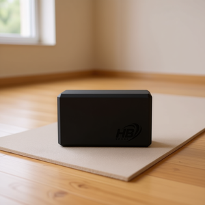 Bloque de Yoga Monocromático Negro de 120g - Bloque de Ejercicio de Alta Calidad para Práctica de Yoga - Product Image 2