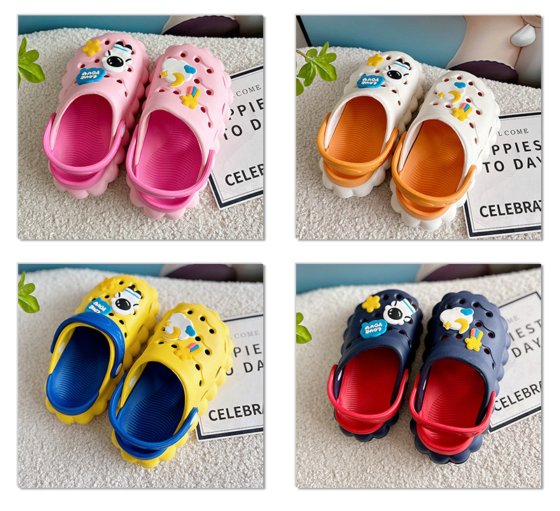 2023 Children's Soft Soled Slippers EVA Upper Slippers Sandals Kids Clogs Hole Shoes Summer Garden Shoes