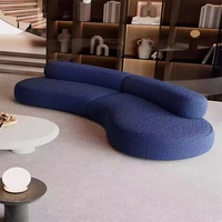 Conjunto de Sofá Seccional Convertible de Tela Moderna, de Alta Calidad, Comprimido, para Sala de Estar y Uso en Hoteles, Fácil de Montar
