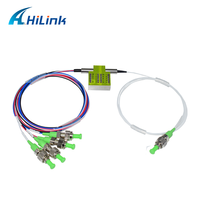 Interrupteur optique 1x4, Fiber de raccordement polarisée (PANDA) avec connecteur FC/APC, clé étroite