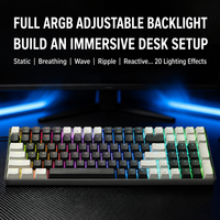 Clavier de jeu magnétique filaire à effet Hall, avec touches ABS durables, anti-ghosting et résistant aux éclaboussures pour PC