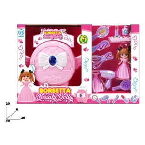 Sac à main rose Borsetta Beauty Dolly avec poupée et accessoires 30x20x6 cm pour enfants de 3 ans et plus - Product Image 3