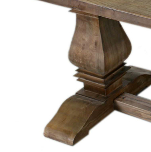 Tables à manger de style antique, vente en gros d'usine moderne, meubles en vieux bois d'orme pour hôtels, banquets, restaurants de loisirs, desserts délicieux - Product Image 6