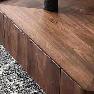 Moderno legno <span class=keywords><strong>di</strong></span> noce con struttura in metallo <span class=keywords><strong>di</strong></span> Base minimalista design <span class=keywords><strong>salotto</strong></span> tavolino <span class=keywords><strong>da</strong></span> tè - Product Image 2