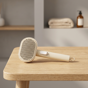 Beige Slicker Brush for Pet Grooming - Product Image 3