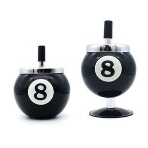 Cendrier créatif pour billard 9 boules, anti-flottation, à pression, portable, avec/<span class=keywords><strong>sans</strong></span> base, décoration pour club de billard, cadeau - Product Image 4