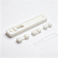 Cache-loquet de porte blanc personnalisé imprimé en 3D, plaque de protection, prototype OEM, accessoire de quincaillerie de serrure de porte