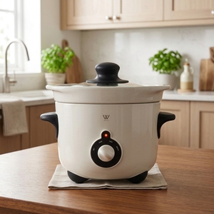 <b>Multi</b>- <b>Function</b> Cooking Pan Anti Spill Slow <b>Cooker</b> and Sous Vide Crock Pot Small Capacity for Individual or Small Family - Product Image 1