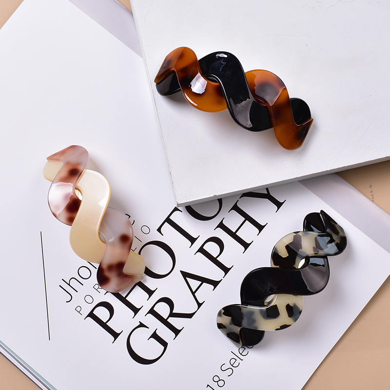 Оптовая продажа, акриловые заколки для волос из ацетата с бантом, лидер продаж во Франции, аксессуары для украшения волос, головной убор, пружинный зажим, заколка