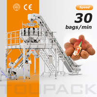 Machine d'emballage automatique TOUPACK pour sacs en filet de légumes, équipement de scellage et de remplissage de sacs en filet pour l'emballage alimentaire