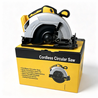 Scie circulaire sans fil rechargeable 20V 185mm sans balais avec réglage, compatible avec les batteries DeWalt, pour le travail du bois