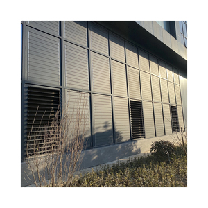 Sun Shading nhôm louvres cửa sổ màn hình bên ngoài cửa chớp mặt tiền thông gió louver hàng rào Bảng điều khiển - Product Image 1