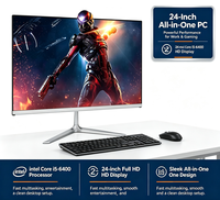 Ordinateur de bureau tout-en-un pour le jeu, écran tactile de 24 à 27 pouces, processeur Core i5 6400 de haute qualité, vente chaude, pour le bureau