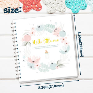 Libro de Recuerdo para Bebé, Álbum de Fotos de 50 Páginas, Álbum de Recortes, Regalo para Baby Shower, Diario Personalizado, Primer Año - Product Image 3