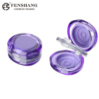 Pot cosmétique en plastique à double face avec couvercle rabattable pour crème, masque pour les lèvres, rouge à lèvres, baume, parfum, baume pour les yeux, fard à paupières