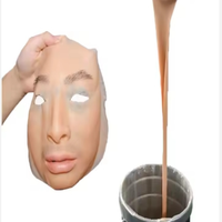 Caoutchouc de silicone liquide à haute résistance à la traction, réactif par adduction, super souple, dureté Shore 00A, sans danger pour le corps
