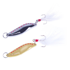 เหยื่อตกปลา Spinner Lure สีทอง น้ำหนัก 3 กรัม 5 กรัม 7 กรัม 10 กรัม 15 กรัม 20 กรัม ทำจากทองเหลือง สำหรับตกปลาในน้ำจืด - Product Image 3