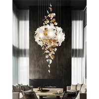 Lustres sur mesure de grande taille, modernes et luxueux, pour salon, hôtel, loft, villa, hall, escalier, lampe suspendue