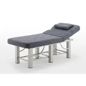 Hete Verkoop 2 Sectie Hoge Sponsdichtheid Vaste Houten Massagetafel Salon Bed Thuis Therapie Bed